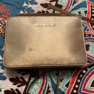 Women’s Gold Micheal Kors Satchel Purse